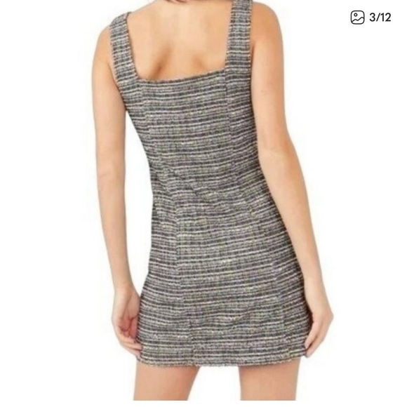 Free People Maxx Tweed Mini Dress - Midnight Combo - Picture 2 of 9